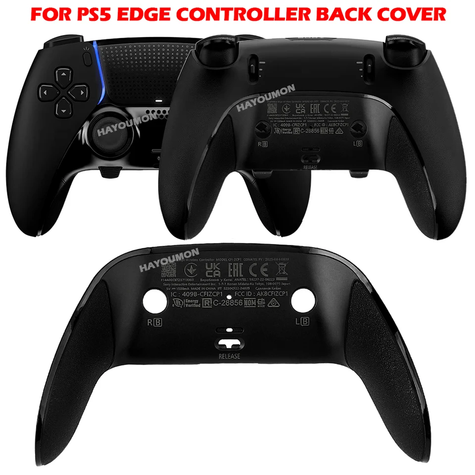 PS5 DualSense Edgeコントローラー用交換バックケース、背面シェル