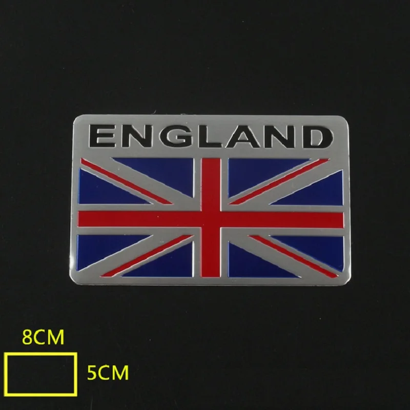 England Flag Car Stickers United Kindom Emblem UK Badge Decal For Land Rover Mini Cooper Auto Styling