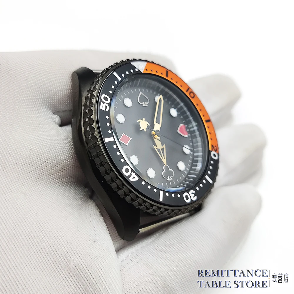 Men\'s Watch Head Sapphire Glass Japan NH35 Automatic Mechanical Poker Dial Waterproof Stainless Steel Diving Luxury Clock