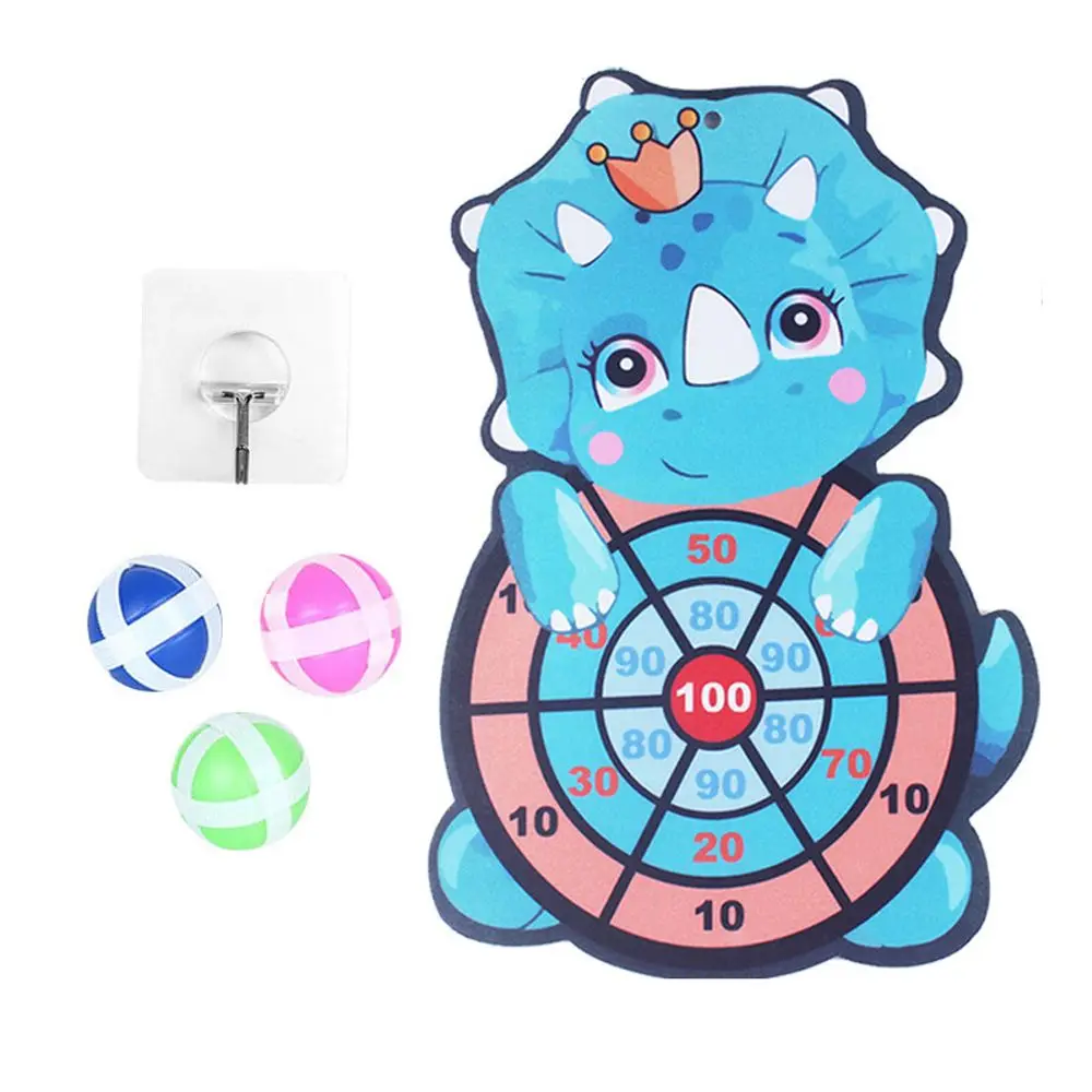 Funny Indoor Throw Dartboard Outdoor Educational Boys Girls Dart Board Game Sticky Ball Toys Target Sports Game  Gift