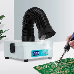Fume Extractor Soldering Smoke Extraction Mini Desktop Soldering Smoke Absorber with 3-Stage Filter for Engraving DIY Welding