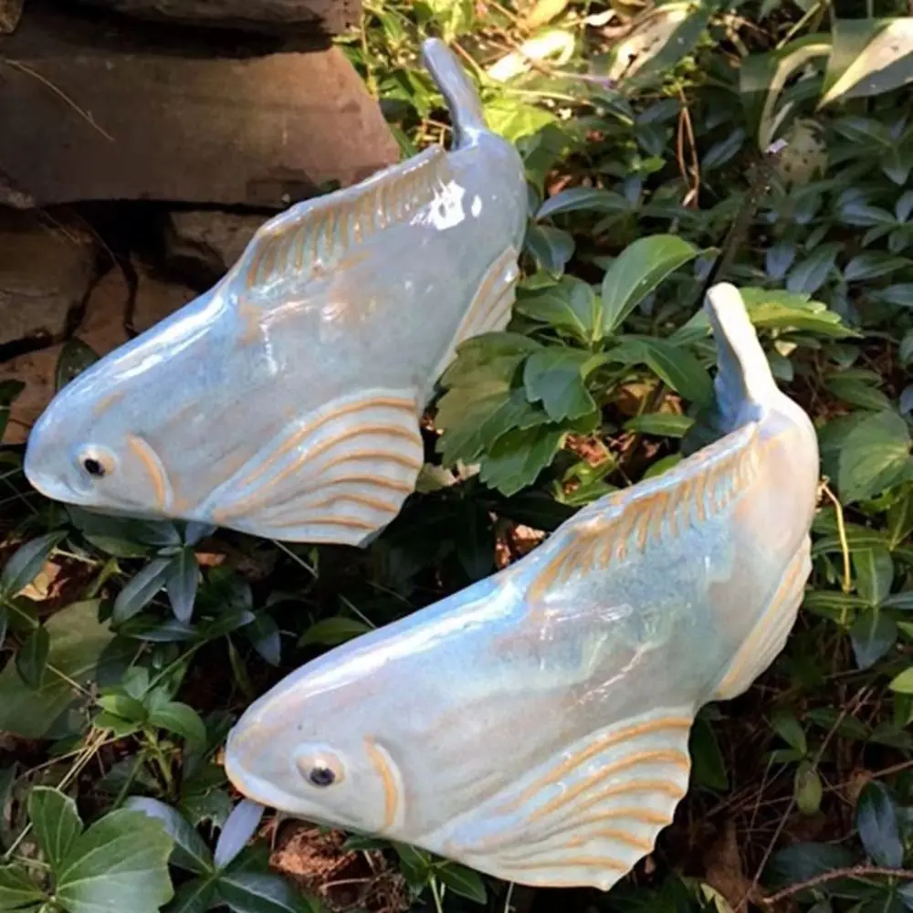 Outdoor Four Seasons Kitchen Pond Garden Decoration Fish Artwork Resin Crafts Fish Landscape Carp Statue