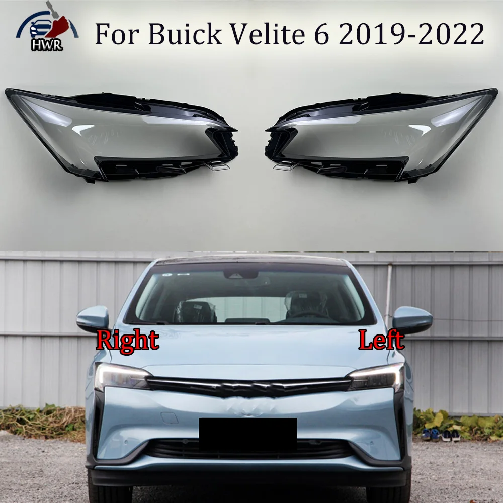 

Car Accessories Headlight Shell Headlamp Transparent Lampshade Cover Lens Plexiglass 2019 2020 2021 2022 For Buick Velite 6