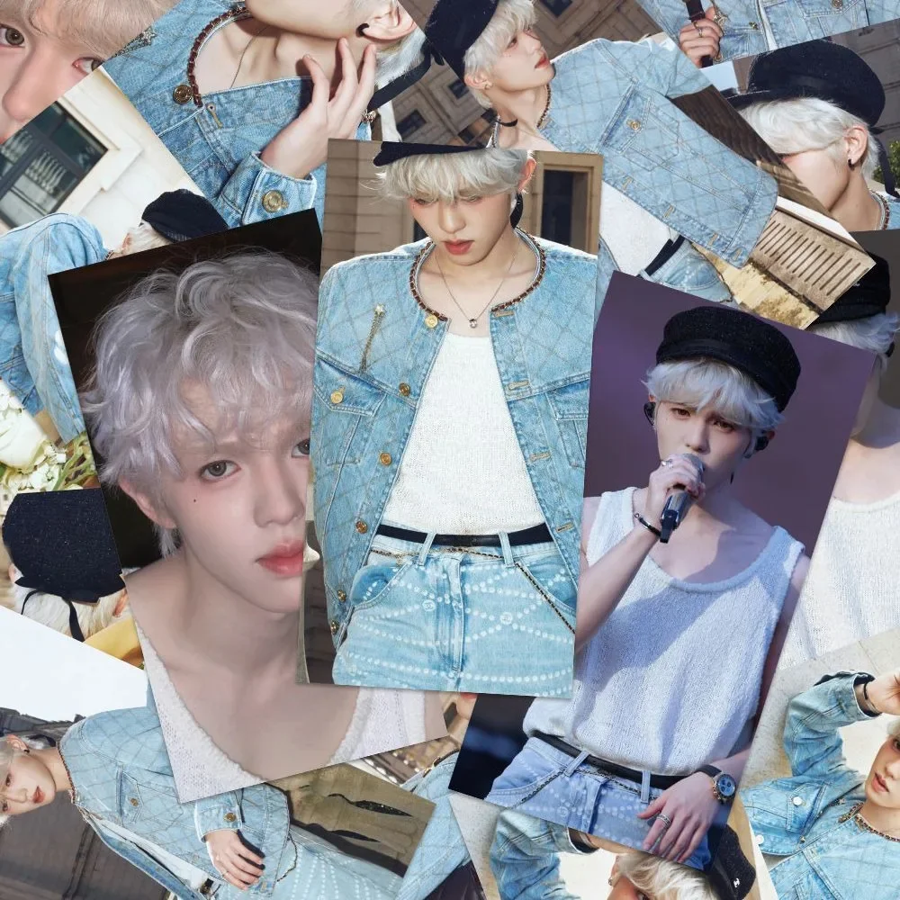 12Pcs/Set The Ten Diligent Youths‌ Creates High-definition Li Hao's Postcard Beautiful White Hair Makeup Waterproof Small Cards