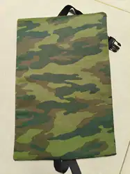 Almohadilla táctica impermeable rusa Flora camuflaje cruzado trasero