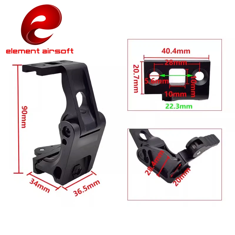 Soporte de tapa lateral metálica Element para elevar G33/G43 - imagen 4