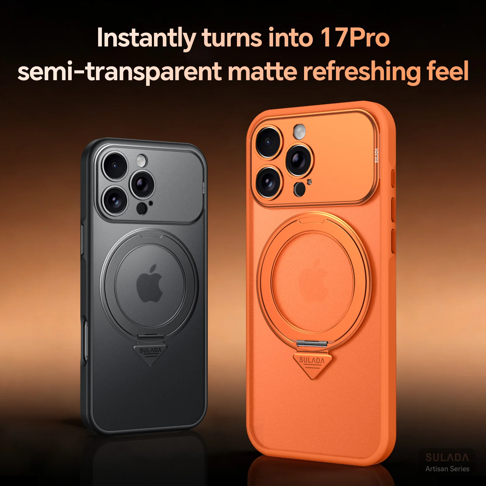 

Изготовлено на iPhone 16 17 Pro Max: Магнитный чехол PC-Soft-Touch со встроенной подставкой для надежного захвата и просмотра на весь день.