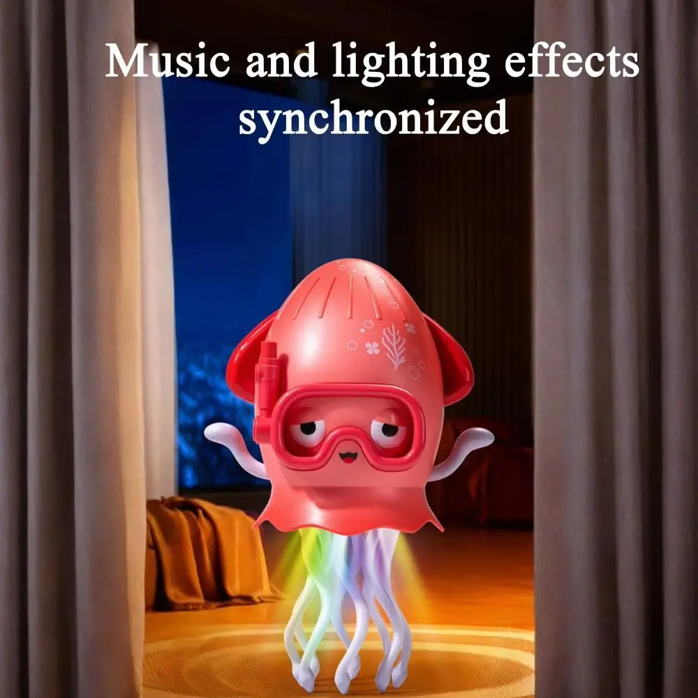 Plastic Electric Dancing Octopus Toy Interactive Swinging Crawling Interactive Octopus Toy Movable Craft Decor