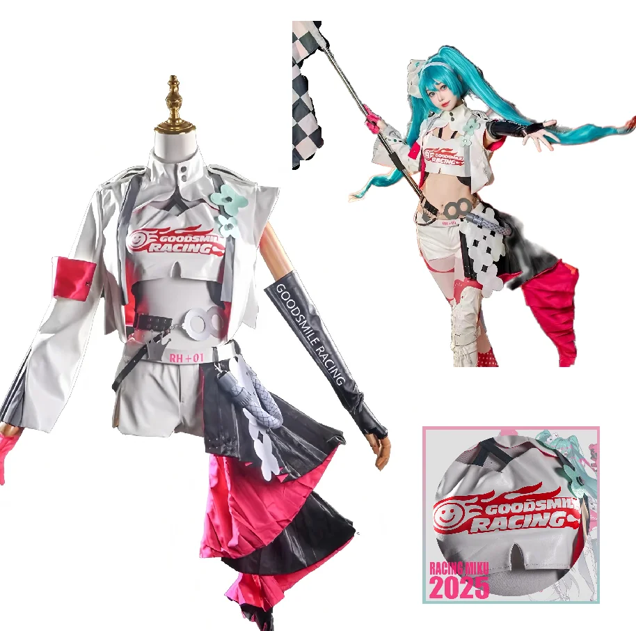 

Anime Game Miku Cosplay Miku Formula Suits Cosplay Costume Full Set Girl Snow Christmas Roleplay Uniforms Bikini Cosplay Suits