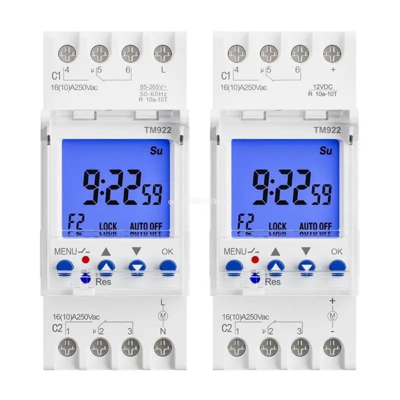 

Advanced Double Channel Timers Switches Mounted Switches for Accurate Electrical Scheduling In Homes & Businesses Dropship