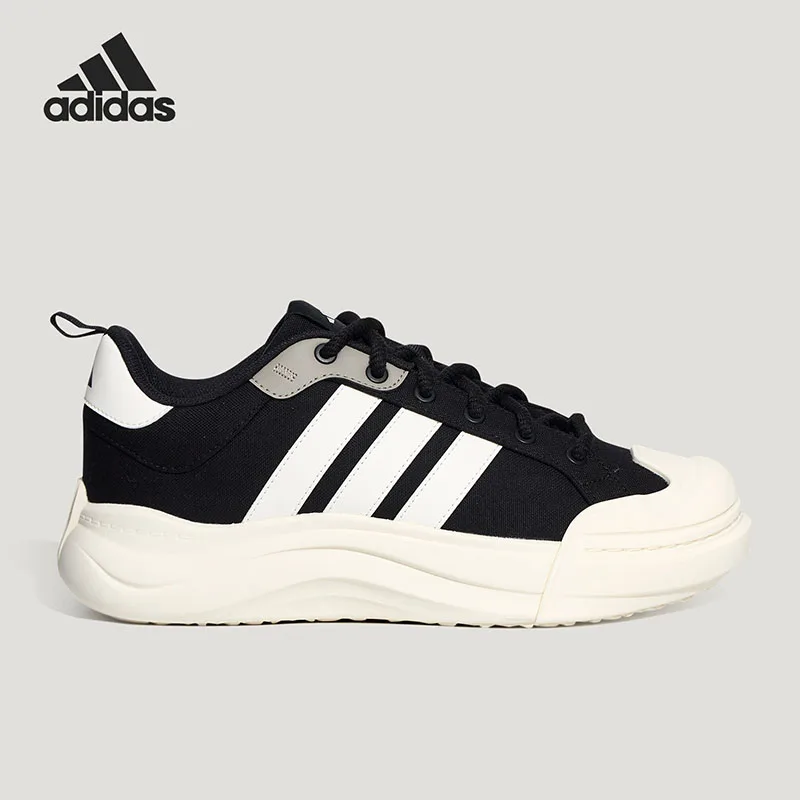 Adidas HQ9482 Men Black White Casual Sneakers,Textile Upper,LIGHTSTRIKE Midsole,Daily Street Walking Footwear