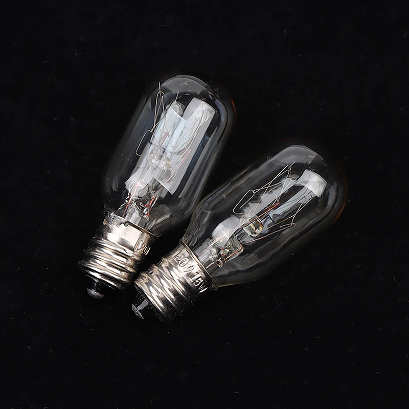 High Quality T20 E12 120V 15W/25W Salt Lamp Globe Bulb Incandescent Bulb Refrigerator Oven Light Bulb Replacement Light Bulb 1pc