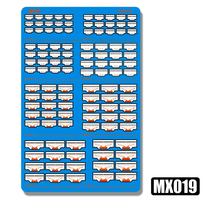 MSWZ MX019~MX024 Metal Diffuser Etched Sheet Model Modification Tools for Model Hobby Detailing Added DIY Accessories