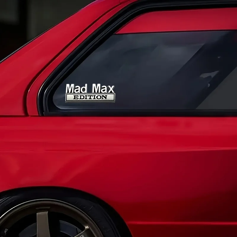 1PC Universal Mad Max Edition Emblem - Metal Car, Motorcycle, Bike Badge Sticker Decal - Durable and Stylish Vehicle Accessory view 4