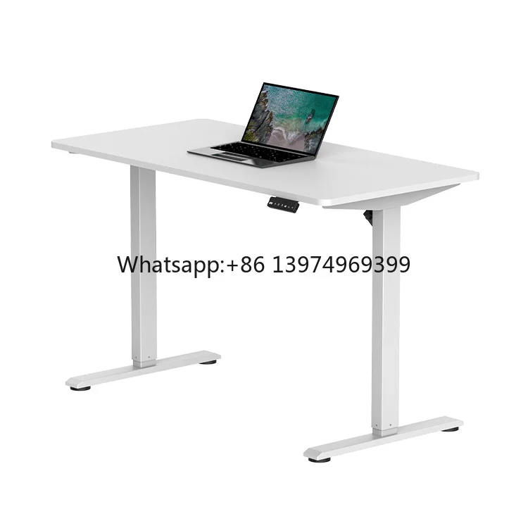 Single Motor Electric Adjustable Standing Desk Smart Office Home Furniture Sit Stand Desk Height Adjustable Desk Frame