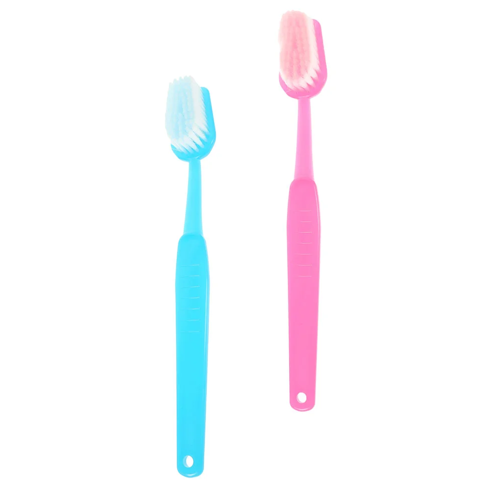 2 Pcs Tooth Brushes Funny Party Props Decoration Cosplay Supplies Decorative Large Toothbrush