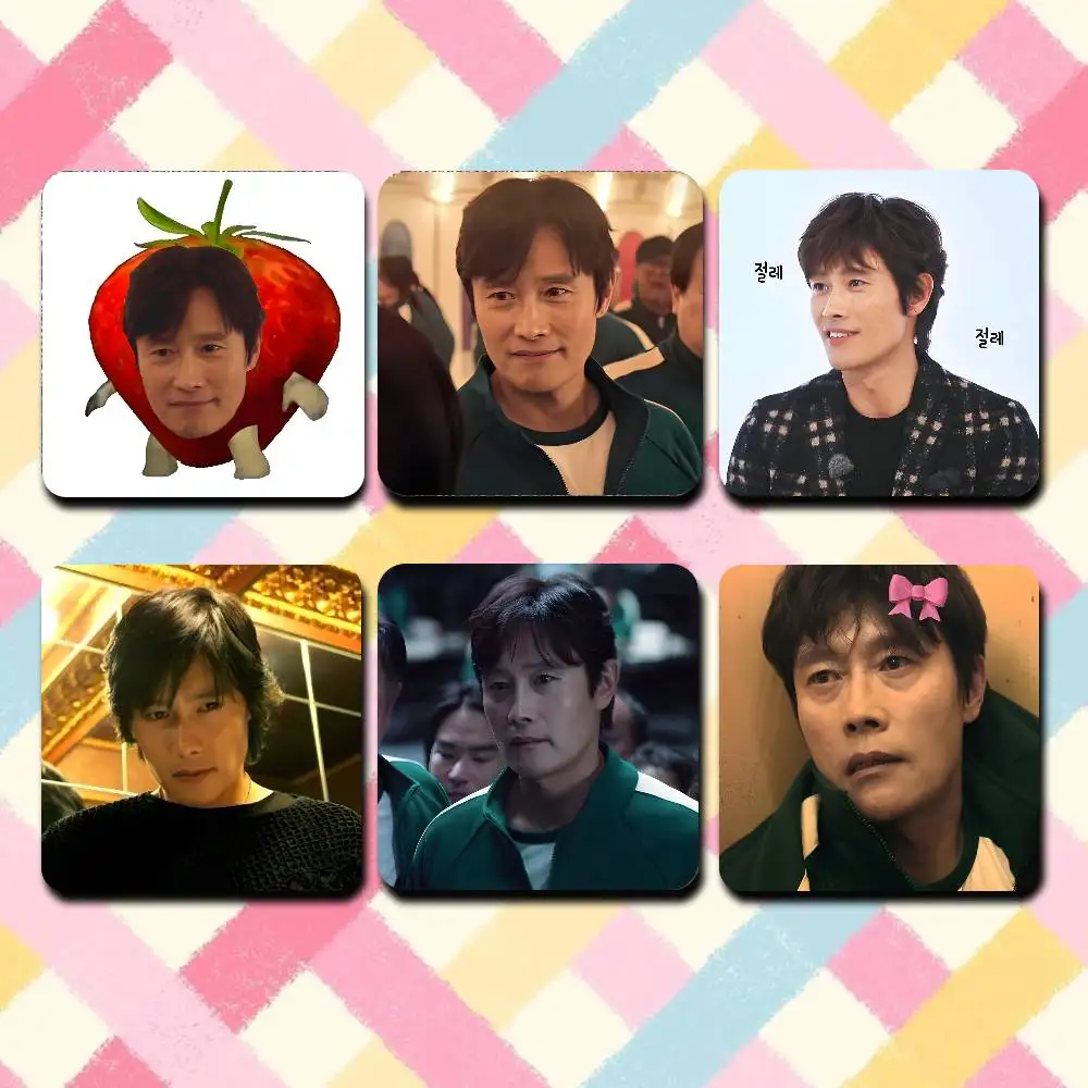 

Actor L-Lee B-Byung H-Hun Cute Cartoon Anime Refrigerator Magnets Soft Magnetic Heat Transfer Refrigerator Magnets Gift