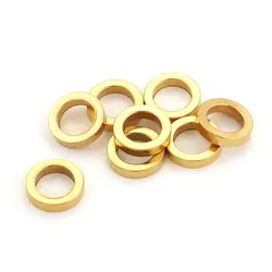 10pcs Stainless Steel Round Big Hole Bead Loose Spacer Beads for Jewelry Making Bracelet Jewelry Components Wholesale Bulk Item