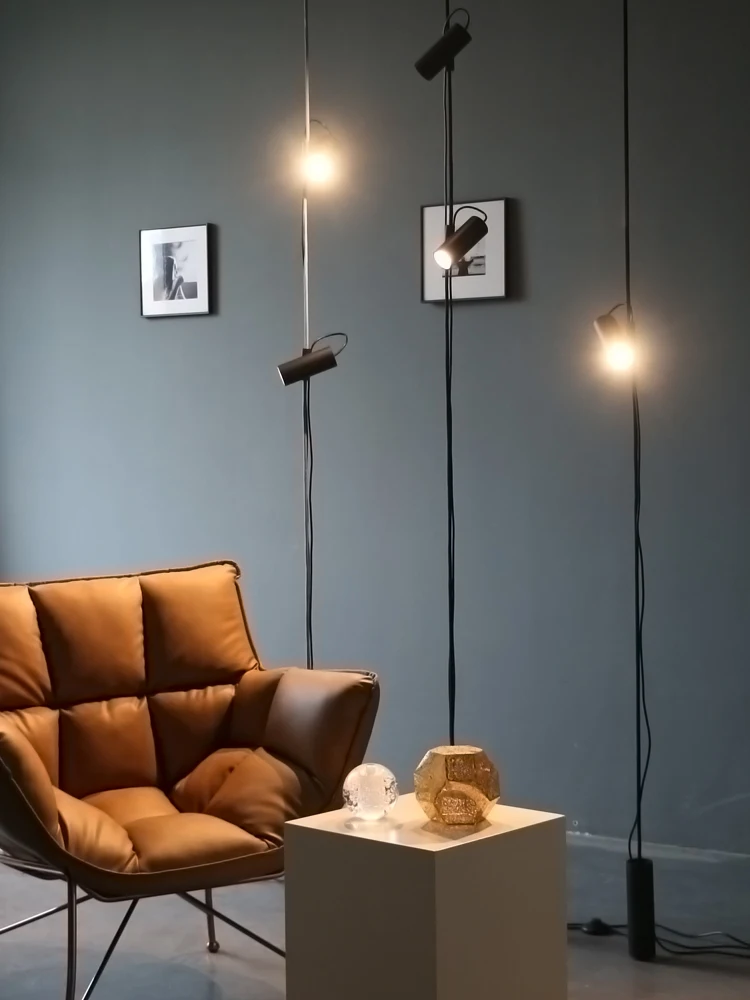 

Minimalist Designer Floor Lamp LED Track Spotlight Modern Home Lighting Ceiling to Floor