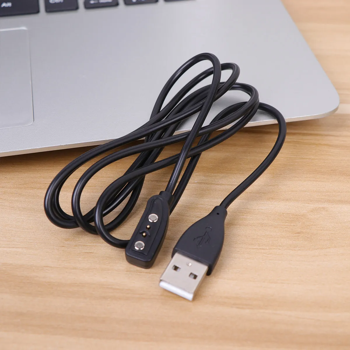 Smart Watch Magnetic Charging Cable USB Cord Black Compatible Pebble 1 Fast Charging Cable Low Operating Temp High Efficiency