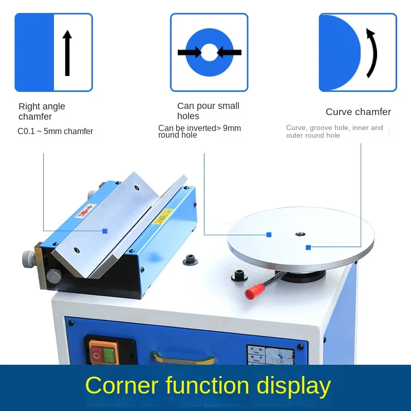 Large Composite Chamfering Machine Die Steel Plate Desktop Cutter Powerful High-Speed Multi-Function Trimming Manual