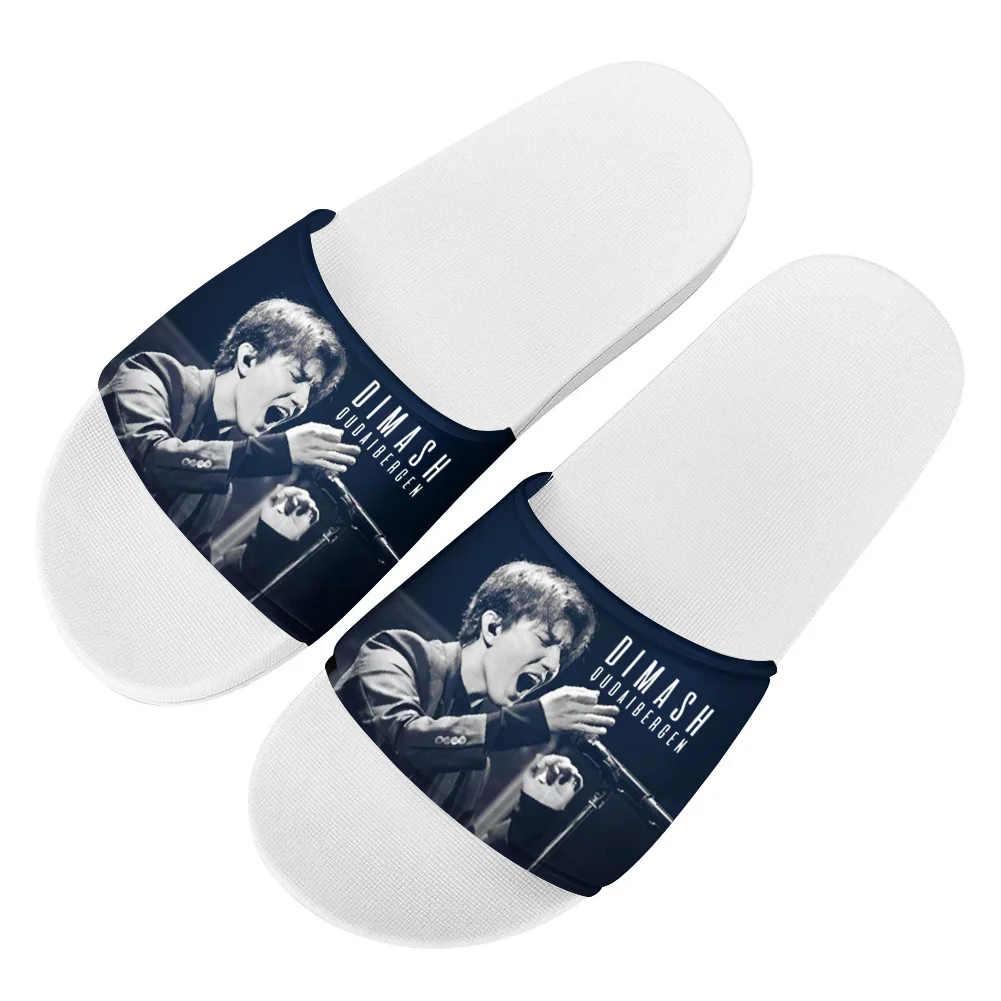 Dimash Qudaibergen Kazakh Singer Flip Flops Home Slipper Mens Women Teenager Family Slippers Bathroom Pool Casual Sandals Custom