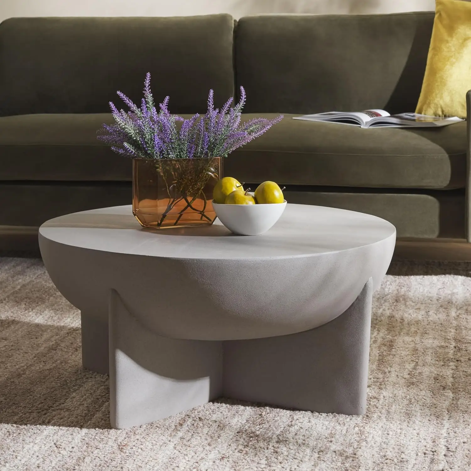 

Modern Contemporary Grey Coffee Table (Fully Assembled)