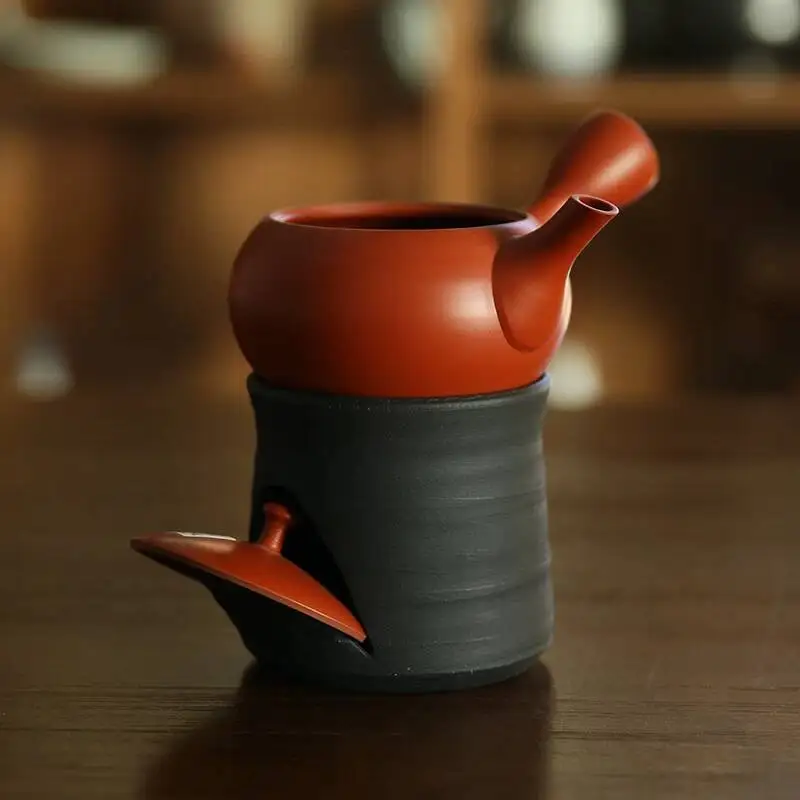 In Stock: Japanese Imported Tokoname Ware, Master Craftsman Junzai's Handmade Jiki Stand, Holder, Teapot Drying Rack, Tea