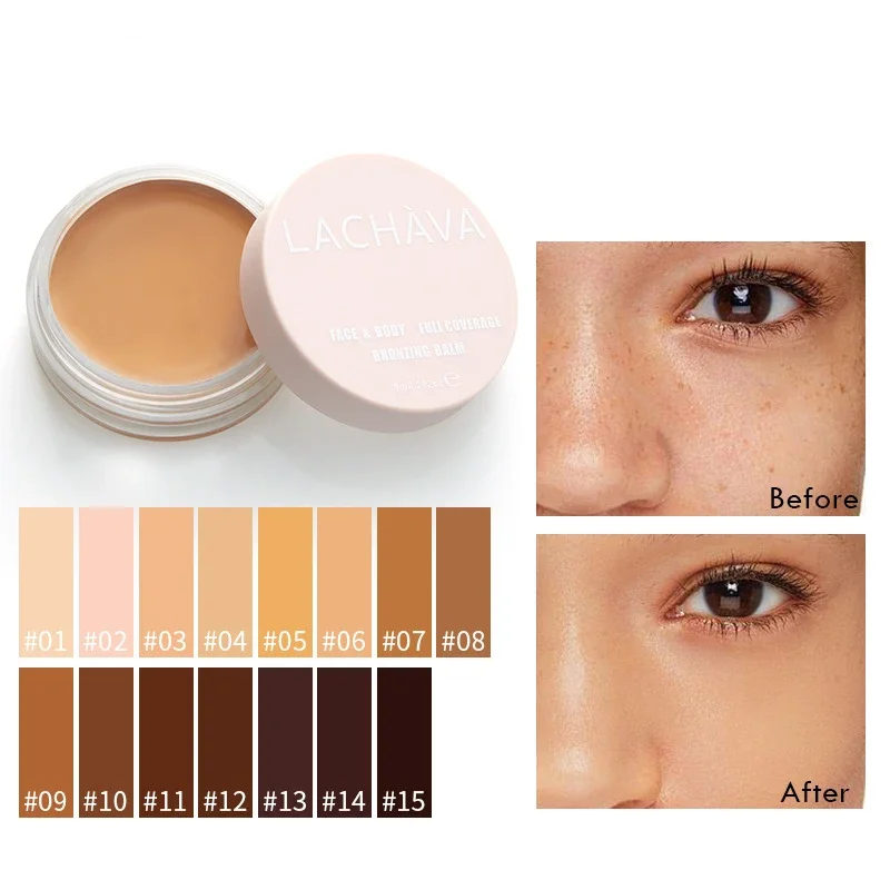 Hoge Dekking Concealer Corrector Anti Donkere Cirkel Sproet Waterdichte Foundation Bb Crème Voor Gezicht Make-Up Basis Cosmetisch Product