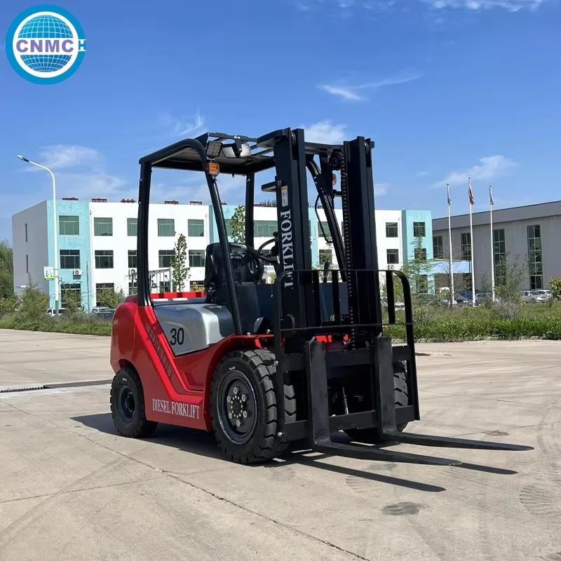 CNMC Fuel forklift Pallet Stacker 3 Ton Rated capacity Diesel Forklift High Lifting Logistics Port Terminal Use CE Certified