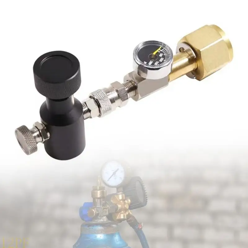 12PF Large To Small W21.8 With 2000Psi Pressure Gauge Quick Connection Cylinder