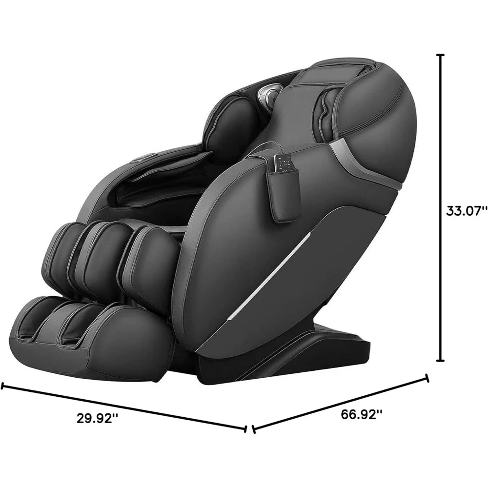 SL Track massage chair recliner, full body massage chair, zero gravity, Bluetooth speaker, airbag, heating and foot massage