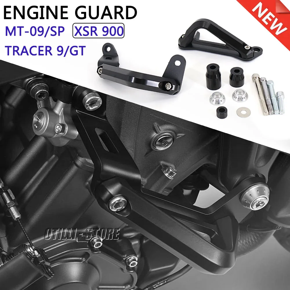 

New 2021-2025 Side Engine Guard Protection Sliders Crash Pads Body Protection For YAMAHA XSR 900 XSR900 MT09 SP Tracer 9 GT