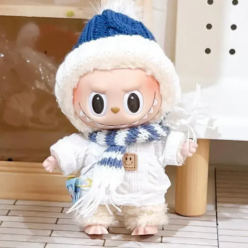 

For labubu v1 v2 doll outfit clothes sitting party series doll Christmas decoration for labubu clothes winter decoration