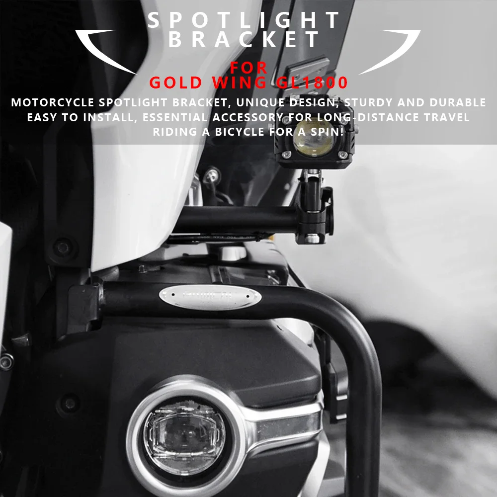 

MTKRACING для HONDA Gold Wing GL1800 2019-2025 мотоциклетное крепление для дальнего света, кронштейн для прожектора, детали, аксессуары