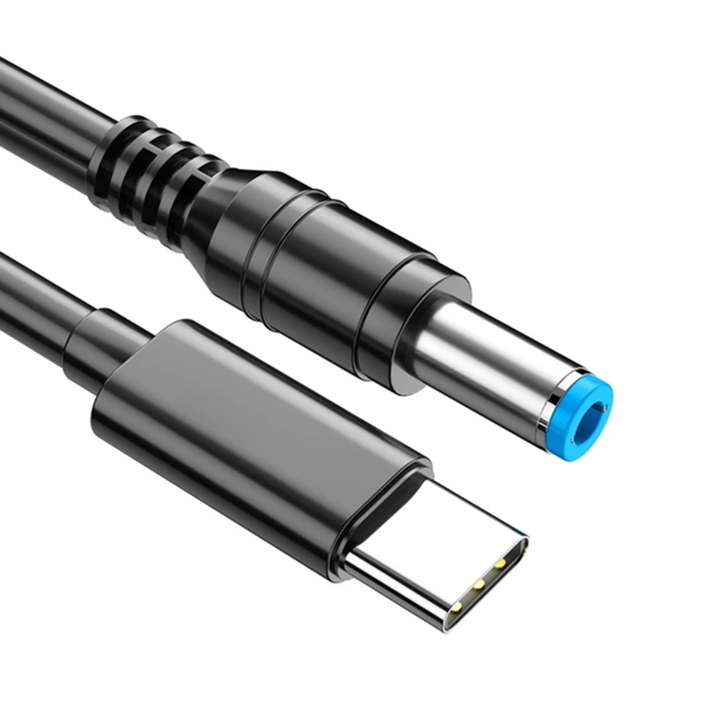 محول الطاقة محول من النوع C إلى DC5525 ذكر PD2.0 3.0 PD100W 9V 12V 15V 20V E-Marker Chip 5.5x2.5mm لأجهزة الكمبيوتر المحمول راوتر لاسلكي