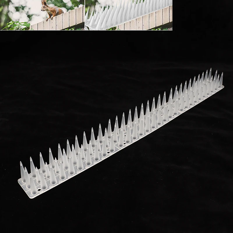 (Ce14)DIY Accessory Repeller Cat Plastic Bird Repellent Anti Pigeon Anti-bird Squirrel Garden Fences Control Transparent Spikes