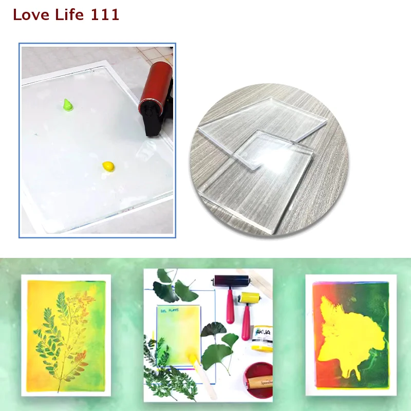 

Новинка, 1 шт., гелевые пресс-монопринты, печатные пластины, гелевая пластина для пресса, для изготовления карт, скрапбукинга, искусства