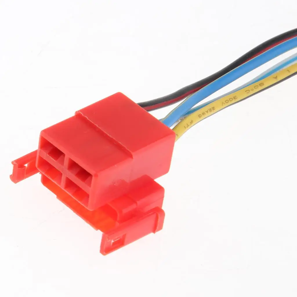 Picture 4: Motorbike 4 Pins Solenoid Relay Plug Red Electrical Harness Connector for Honda CB400VTEC MC22