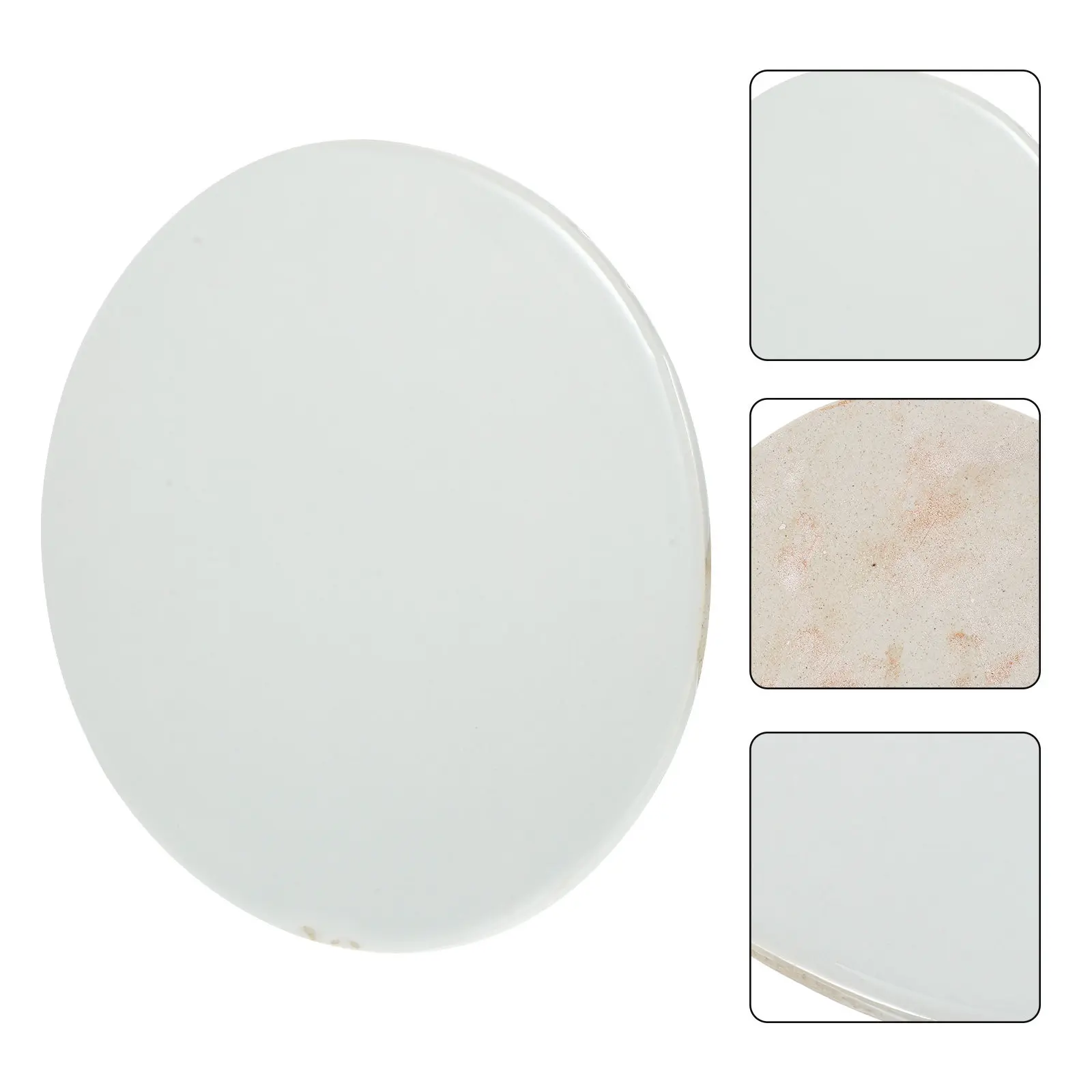 

DIY Ceramic Plate Unfinished Smooth Surface Round Chip for Hand Painting Drawing Art DIY Supplies Ceramic Plate