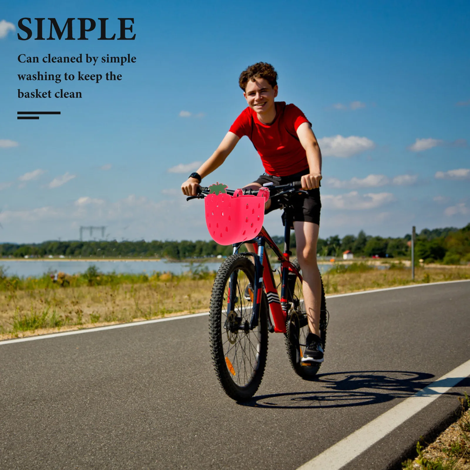 2Pcs Childrens Bike Basket Durable Lightweight Multifunctional Design Easy to Colors Suitable for Bicycles Scooters