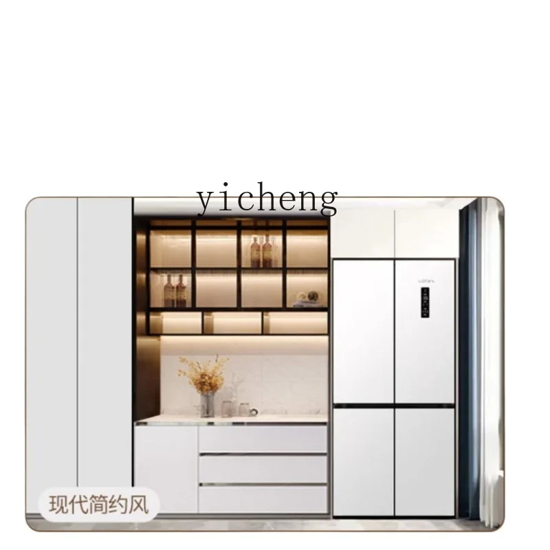 

Zz ultra-thin frequency conversion air-cooled frost-free first-class household opposite door four-door refrigerator