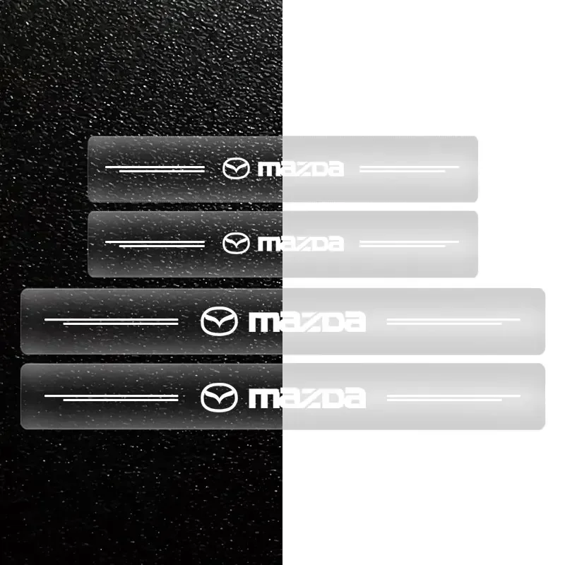 

4PCS Clear Door Entry Guard Anti-scratch Film for Mazda CX-5 CX-30 6 3 2 Axela CX-4 CX-9 323 626 MS Automotive Supplies