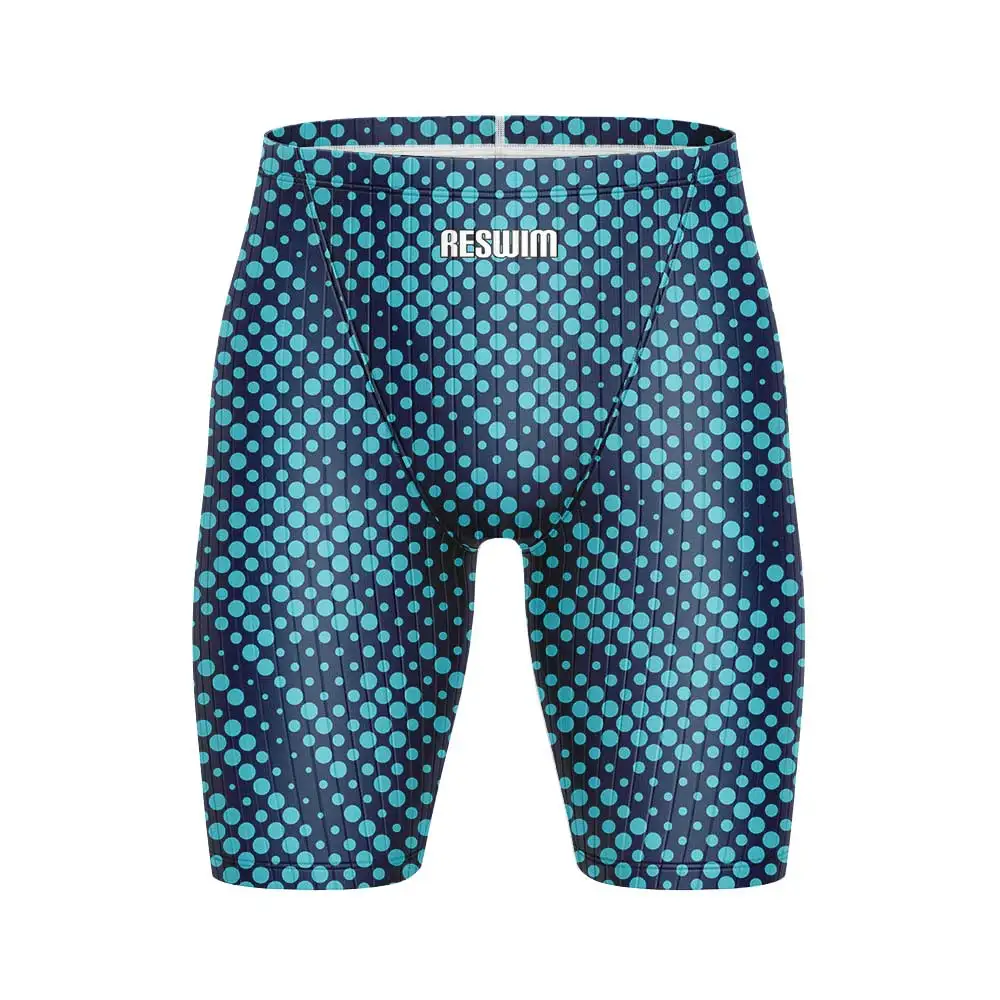 

2025 Men's Swim Jammer Endurance Athletic Training Swimsuit Shorts Trunks Racing Swimming Trunks Man Printed Lycra Bathing Suit