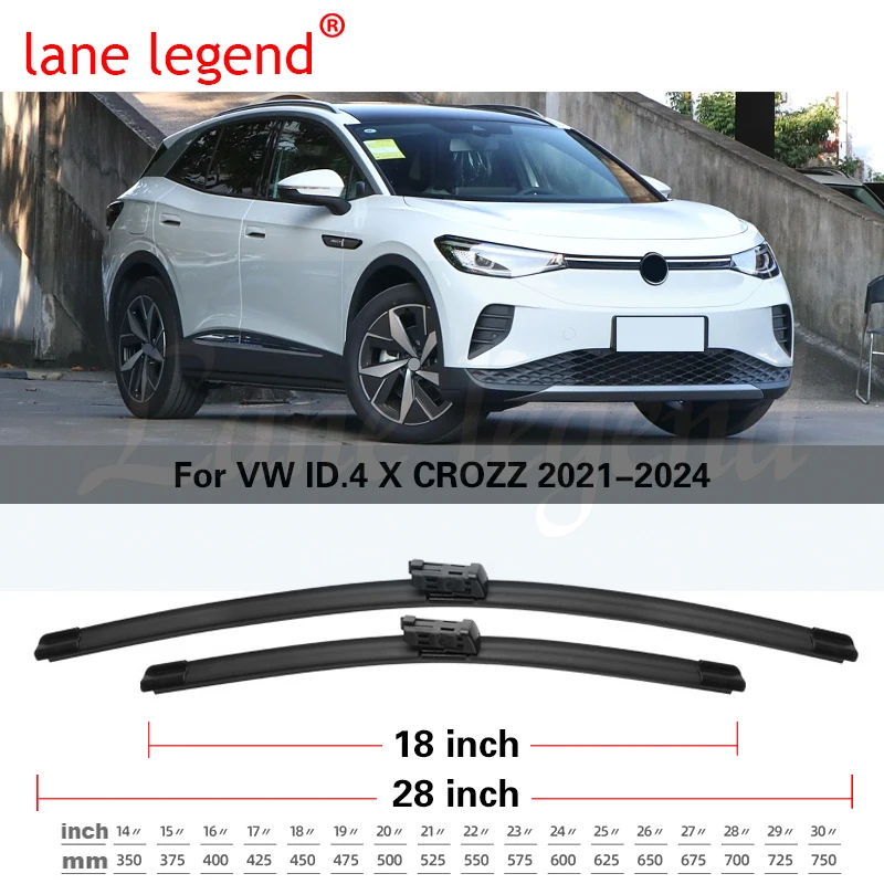 2x لشركة فولكس فاجن فولكس فاجن ID.4 X CROZZ 2021-2024 الجبهة ممسحة شفرة فرش القاطع الزجاج الأمامي ويندوز تنظيف الملحقات #3