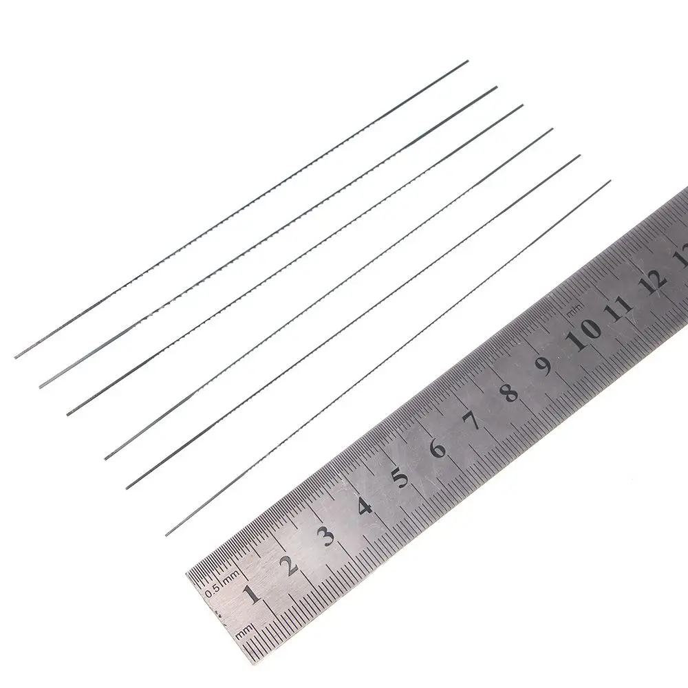 12Pcs/Set Durable 130mm Fine-toothed Scroll Thickness 1#-6# Saw Blades Power Tools U Shape Pull Pull Saw