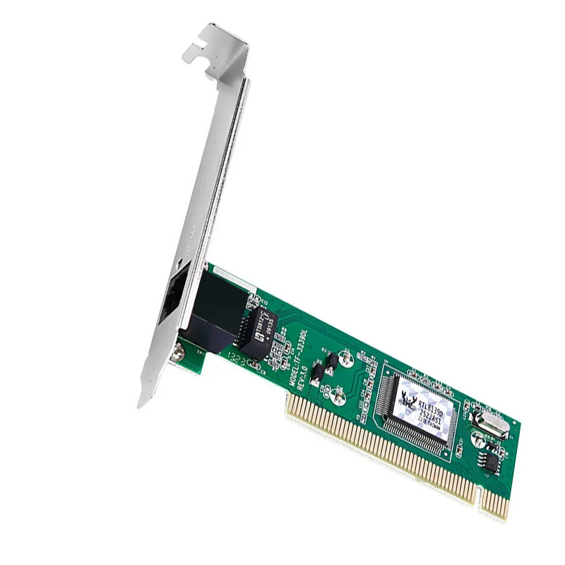 Adaptador PCI Network Card RJ-45 LAN, Adaptive Game PCI Card, Chipset RTL8139, PCI para Ethernet Lan, Acessórios de computador