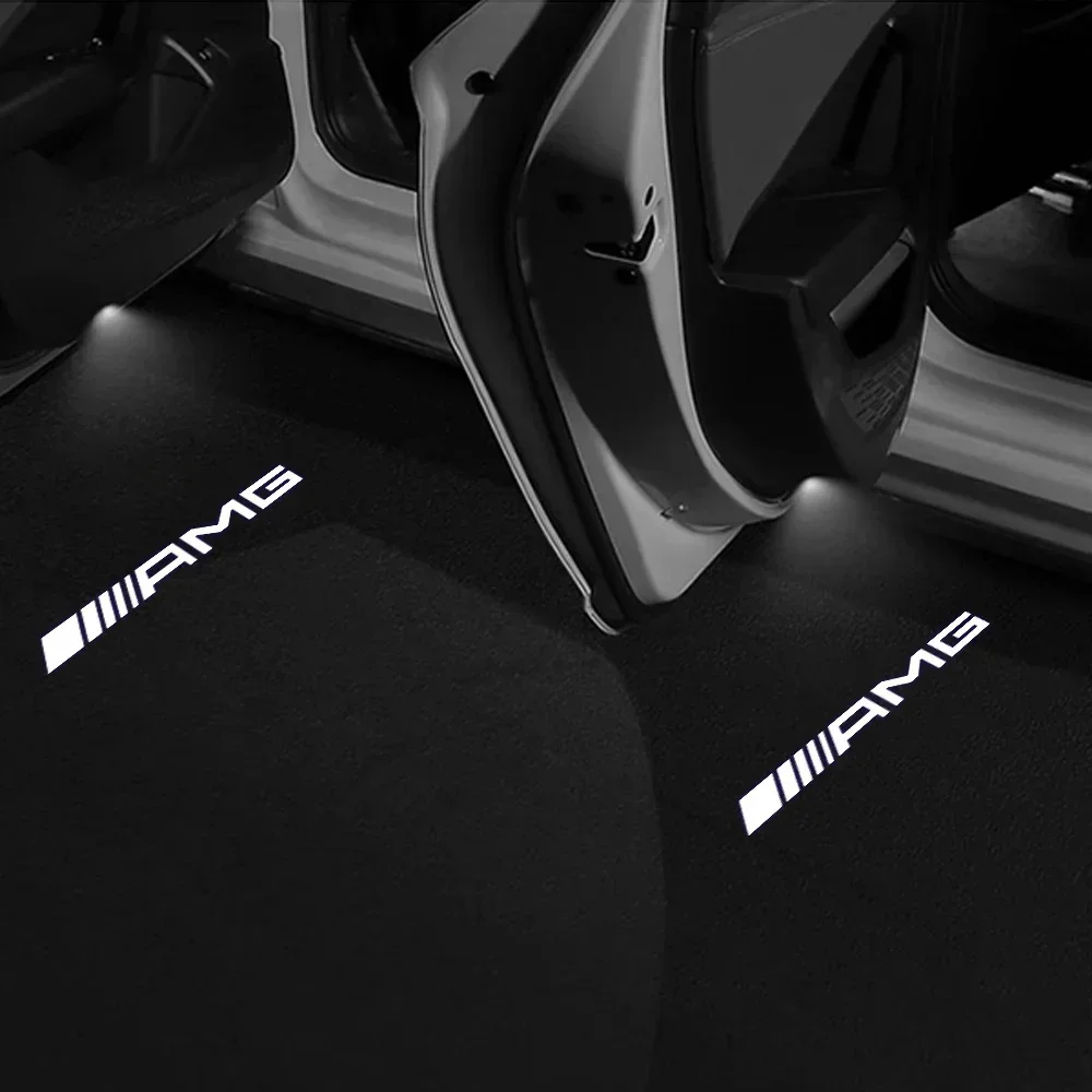 4 قطعة باب السيارة ضوء لافت للانتباه HD ترحيب مصباح لمرسيدس بنز كوبيه C180 C63 W204 W205 X164 GLC W205 GLE W212 W213 GLS GLA W176 #5