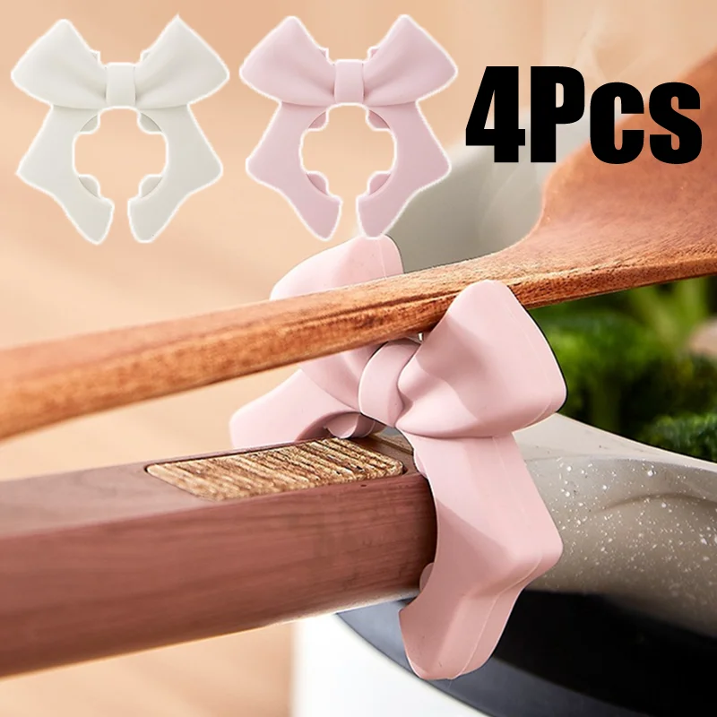 Kitchen Gadgets Holder - 4 قطع من حوامل الملاعق السيليكونية
