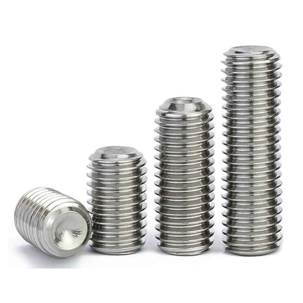 DIN 916 Kopflose Schrauben 10 #   1/4'' 5/16'' 3/8'' bis 5/8'' UNC UNF SUS304 A2 Edelstahl-Innensechskantschrauben mit Innensechskant